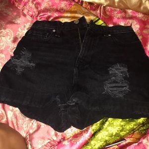 Beg shorts I distressed myself